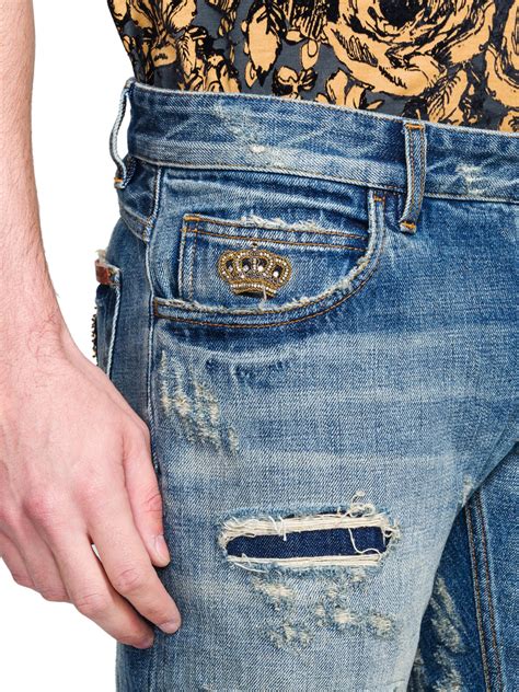 dolce gabbana distressed jeans